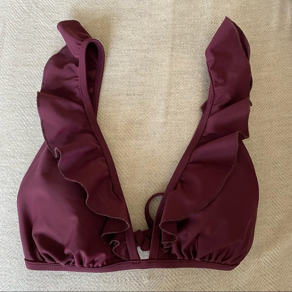 Express ruffle triangle bikini top - Picture 1 of 2